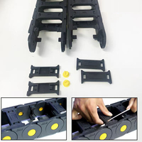 Yingba Nylon-Kabelschutzkette Technische Kunststoff-Schleppkette Vollständig Geschlossene Maschinenwerkzeug-Flexible Tankkette