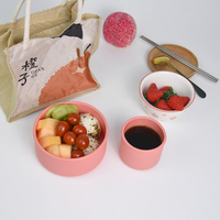 BHD NOUVEAU 100% Boîte à bento en silicone réutilisable de qualité alimentaire écologique et étanche sans BPA pour adultes et enfants