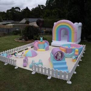 Piscine à balles multifonctionnelle grande taille, nouveau design, facile à plier, équipement de jeu souple pour enfants, en bois et PVC, usage commercial - Product Image 2