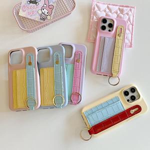 Portefeuille de style Alligator Macron pour iPhone 17 Pro Max avec bracelet et cordon inclus - Product Image 2