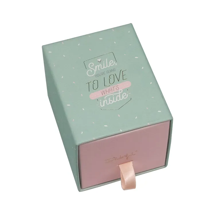 Caja de papel de cajón de regalo deslizante de Venta caliente personalizada