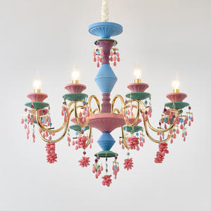 Zèle Éclairage Macarons Style Suspension Chambres D'enfants Modernes Lustres Colorés pour Chambre D'enfants - Product Image 5