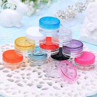 Vente en gros 3g 5g pot de crème Palette d'ombres à paupières boîte à ongles pot de crème cosmétique avec couvercles à vis