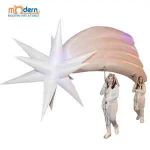 5m आकर्षक परेड सजावट inflatable पोलारिस उत्तरी ध्रुव स्टार प्रकाश का नेतृत्व किया