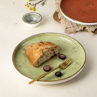 YAYU OEM Marque distributeur Ensemble de plats aux fruits pour café brunch, gâteau Assiettes de restaurant japonais sushi à vendre Assiette à dessert en céramique