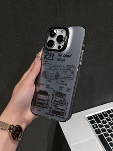 <span class=keywords><strong>เคส</strong></span> TPU ลายศิลปะเส้นขอบฟ้า R34รถยนต์ Nissan พร้อมกรอบเลนส์ Angel Eye ฝาครอบกันกระแทกสำหรับ iPhone 17 16 15 <span class=keywords><strong>14</strong></span> <span class=keywords><strong>13</strong></span> PRO MAX - Product Image 5