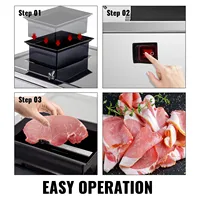 Offre Spéciale coupe-viande de bureau Offre Spéciale trancheuse à viande électrique populaire/coupe-viande 150 Kg/H 2.5/3.5/5/7MM acier inoxydable Commercial