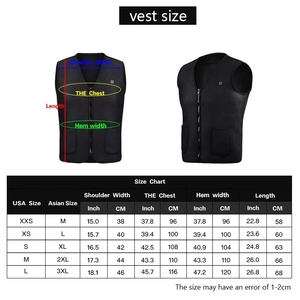 In Stock 4 Heating Zones Electric Thermal Women Men Usb <strong>Rechargeable</strong> <strong>Heated</strong> Vest <strong>Gilet</strong> - Product Image 5