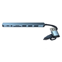 Oferta Especial Estación de Acoplamiento Multipuerto de Alta Calidad con Doble Cabezal 8 en 1 Tipo C y Concentradores USB 3.0