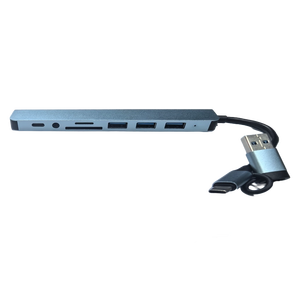 Ventes Flash : Station d'Accueil Multiport USB3.0 Type-C <span class=keywords><strong>Double</strong></span> Tête 8-en-1 de Haute Qualité - Product Image 3