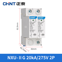Parafoudre Chint NU6-II ignifuge pour usage domestique, alimentation 220V triphasée, niveau 1, 4P