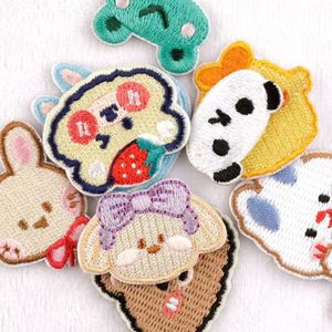En gros, porte-clés bracelet mignon, patch brodé vierge en toile, matériaux en métal, plastique, silicone et alliage, sangle tendance, cadeau - Product Image 6