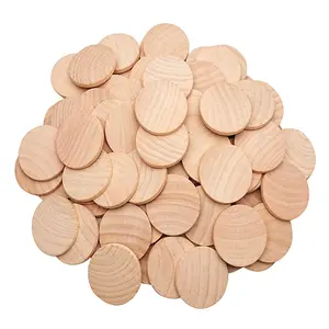 Natural Wood Slices Unfinished Round Wood Coins for DIY Arts & Crafts Projects Solid wood circle