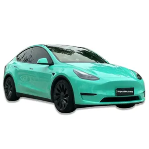 Envoltório de carro PET Mint Green de alta tecnologia com tecnologia de travamento de cores anti-desbotamento 1.52*18m