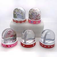 Cadeaux de Noël, cadre photo en forme de dôme en plastique avec paillettes liquides, globe à neige avec impression personnalisée, base en caoutchouc PVC
