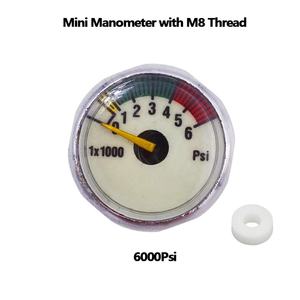 Manómetros de Presión de Aire Micro M8, Material de Latón Duradero para Accesorios de Paintball - Product Image 5