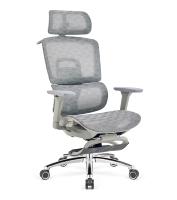 Chaise de bureau ergonomique pivotante et réglable en tissu moderne avec dossier en maille, chauffante, pour ordinateur, modèle Ekintop (vente en gros)