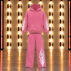 Ensemble de survêtement imprimé personnalisé pour homme – Sweat à capuche et pantalon de jogging oversize style streetwear – Tenue décontractée deux pièces à capuche - Product Image 1