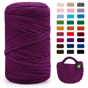 Cotton DIY Fabric Thread Thick Yarn Ball Filling Core Handmade Knitting Crochet Dyed Pattern Hollow Yarn - Product Image 3