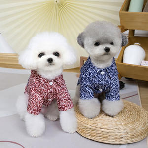 JXANRY nuova camicia Casual con gatto orsacchiotto per cani britannici a pelo corto stampa estiva primavera blu Shorthair abbigliamento Casual per animali domestici - Product Image 2