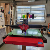 Machine d'imprimante 3D numérique industrielle de grande taille utilisée avec la technologie FDM Caractéristiques de bricolage pour l'extrudeuse de buse de base des industries agricoles