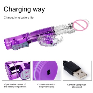 Rotierender <span class=keywords><strong>7</strong></span>-Gang <span class=keywords><strong>Rabbit</strong></span> Vibrator Realistischer Dildo Klitoris-Stimulator Erotisches Sexspielzeug G-Punkt Vibrator Erwachsenen-Sexspielzeug für Frauen - Product Image 5