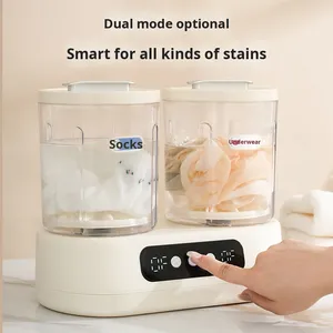 Mini Lavadora Portátil de Doble Tina, Totalmente Automática, con Alimentación USB, para Ropa Interior y Calcetines, Nueva y en Oferta - Product Image 2
