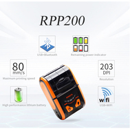 RONGTA RPP200 Printer Thermal Mini Ukuran 58mm untuk Ponsel dengan Bluetooth dan Wifi RPP200