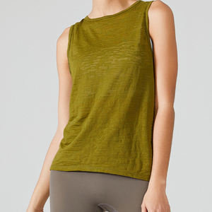 เสื้อกั๊กแขนกุดผู้หญิง แห้งเร็ว ทรงหลวม ไซส์ใหญ่ เสื้อคลุมออกกำลังกาย เสื้อโยคะ สำหรับวิ่ง ฟิตเนส โยคะ - Product Image 3