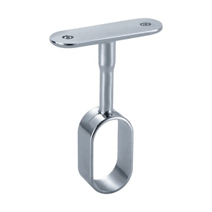Rail de garde-robe en alliage de zinc suspendu Tube de rail de vêtements prend en charge les supports d'extrémité - Product Image 4