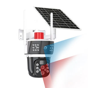 كاميرا لكسيل عالية الدقة بعدستين وثلاث شاشات تعمل بالطاقة الشمسية مع رؤية ليلية ملونة وكشف الحركة وبطاقة سيم 4G - Product Image 1