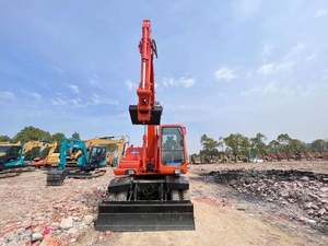 Excavatrice sur pneus d'occasion de 15 tonnes, fabriquée en Corée du Sud, Doosan DH150, avec moteur et pompe. - Product Image 2