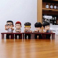5 Stück/Set Anime-Figuren Japanischer Comic Slam Dunk Modell PVC Anime-Figur Q-Version Sakuragi Hanamichi Rukawa Kaede Anime-Statue