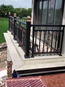 Tay thanh lịch rèn rèn sắt hàng rào nhà vườn thép không gỉ lan can tay vịn cho ban công cầu thang sàn lan can - Product Image 5