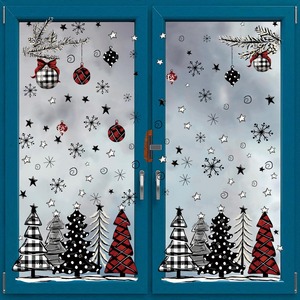 Gran oferta, pegatinas <span class=keywords><strong>de</strong></span> ventanas <span class=keywords><strong>de</strong></span> Feliz <span class=keywords><strong>Navidad</strong></span>, <span class=keywords><strong>vinilo</strong></span> extraíble, árbol <span class=keywords><strong>de</strong></span> <span class=keywords><strong>Navidad</strong></span>, pared, ventana, puerta, Mural, pegatina - Product Image 4