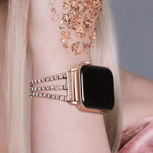 Bracelet de montre Upro Fashion Charm Diamond Jewelry pour Apple Watch 38 40 42 44 46 mm, bracelet en acier inoxydable pour femmes - Product Image 3