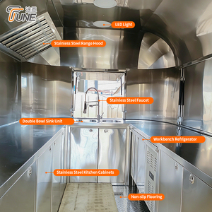 Camión de Comida <span class=keywords><strong>para</strong></span> Catering, Caravana Móvil de Comida Rápida, <span class=keywords><strong>Carrito</strong></span> de Café - Product Image 2