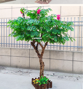 Mini arbres à myidéale pour la fabrication artisanale, résistante aux Uv, respectueux de l'environnement, gris, <span class=keywords><strong>rouge</strong></span>, plante artificielle, 1 unité - Product Image 1