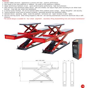 Hot Sale Penuh Naik Mobil <span class=keywords><strong>Double</strong></span> Keselarasan <span class=keywords><strong>Scissor</strong></span> <span class=keywords><strong>Lift</strong></span> - Product Image 2