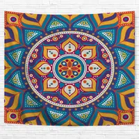 Personalizado Poliéster Barato Bohemian Hippie Tapeçaria tapeçaria de aubusson montanha Nórdico tapeçaria sala de estar mesa de café tapete