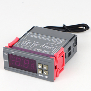 Controlador de temperatura con pantalla <span class=keywords><strong>Digital</strong></span> electrónica, termostato, incubadora, Sensor de temperatura de 220V, 2 unidades - Product Image 1