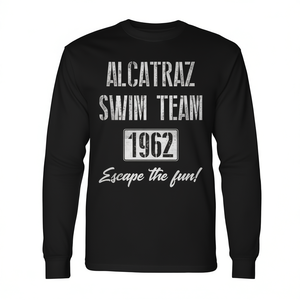Camiseta de manga larga del equipo de natación Alcatraz 1962 Escape The Fun - Product Image 2