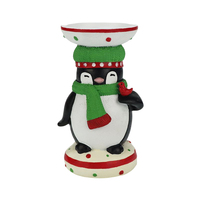 Bougeoir de Noël Artisanat en résine-Décoration de table de vacances, cadeau sur le thème du festival pour les fêtes, articles d'ameublement de bureau
