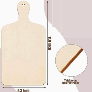 Mini planche à découper en bois faite à la main avec tranches <span class=keywords><strong>de</strong></span> bois - Décorations <span class=keywords><strong>de</strong></span> Noël DIY, jouets <span class=keywords><strong>de</strong></span> graffiti <span class=keywords><strong>pour</strong></span> enfants, sets <span class=keywords><strong>de</strong></span> <span class=keywords><strong>table</strong></span> et assiettes - Product Image 5