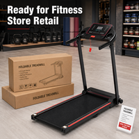 Tapis roulant électrique pliable portable avec emballage compact et 366 unités par 40HQ, tapis roulants de fitness à domicile pour la distribution