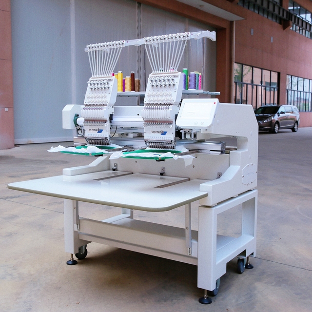 Yonthin Cheap Computer Garment Embroidery Machine 2 Head Price for Flat Clothes