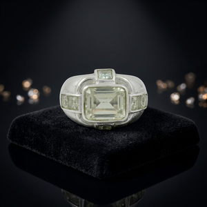 Art Palace Fine Silver Women's Wedding/Gift Casual/Sporty Ring with Cubic Zirconia Gemstone High Quality Exporter's Jewellery - Product Image 1