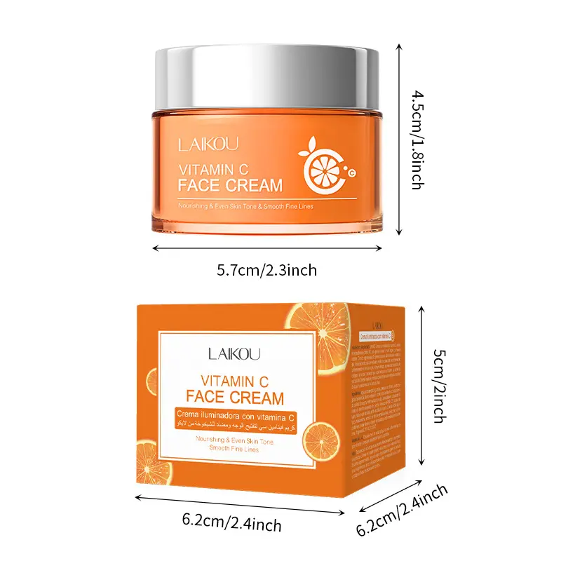 Individually customized vitamin C skin brightening and whitening face cream spot wholesale