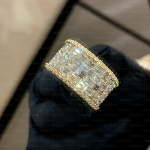 GEMLOVE Classic women <b>Ring</b> 18K Gold 4.96 Carat Lab-Grown Diamond <b>Ring</b> Exquisite Jewellery Anniversary Gift - Product Image 4