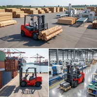 Chariot élévateur diesel WGZN, export direct usine, 3 tonnes, 3,5 tonnes, 5 tonnes, moteur fiable, mât triplex, déplaceur latéral, robuste